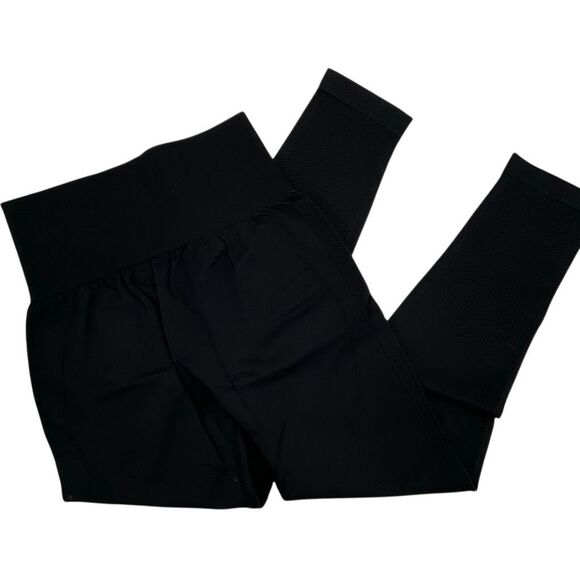 NWT Halara Black Seamless Flow Tummy Control Butt Lifting 7/8 Leggings Size XL - Picture 12 of 13